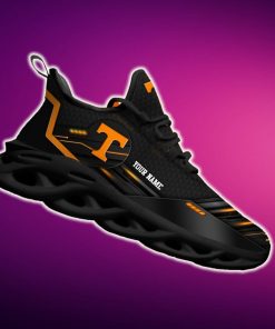 Custom Name Tennessee Volunteers Team Black Creative Sports Sneakers Ideas For Men And Women Gift Max Soul Shoes - 211223-162609