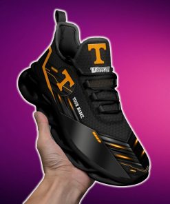 Custom Name Tennessee Volunteers Team Black Creative Sports Sneakers Ideas For Men And Women Gift Max Soul Shoes - 211223-162619