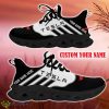 Custom Name Tesla Black Car Logo Max Soul Sneakers For Fans Team Running Shoes Gift Men And Women - Tesla Max Soul Shoes New Car_1