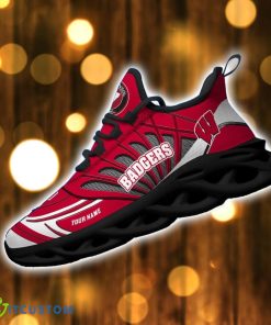 Custom Name Wisconsin Badgers Custom Name Max Soul Shoes Fans Gift Product Photo 2