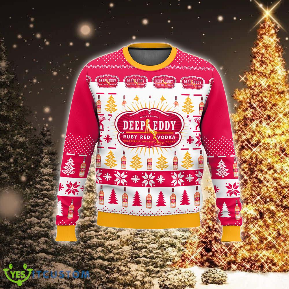 Deep Eddy Ruby Red vodka New Ugly Xmas Sweater Gift For Fans 6 Deep Eddy Ruby Red vodka New Ugly Xmas Sweater Gift For Fans - Deep Eddy Ruby Red vodka Ugly Christmas Sweater For Men And Women Photo 2