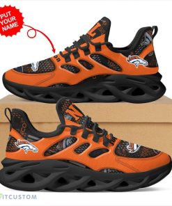 Denver Broncos Custom Name Max Soul Sneakers For Men Women - Denver Broncos Max Soul Sneakers Running Sports Shoes_1