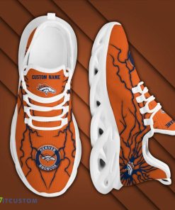 Denver Broncos Custom Name Stylish Graffiti Personality Max Soul Shoes - Denver Broncos Stylish Graffiti Personality Max Soul Shoes_4