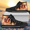 Fighting Like Fire Cincinnati Bengals High Top Shoes Gift For Passionate Fans Product Photo 1