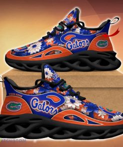 Florida Gators Clunky Sneakers Custom Name 3D Flowers Gift For Men And Women Fans Max Soul Sneakers - Florida Gators Clunky Sneakers Custom Name_2
