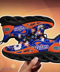 Florida Gators Clunky Sneakers Custom Name 3D Flowers Gift For Men And Women Fans Max Soul Sneakers - Florida Gators Clunky Sneakers Custom Name_3