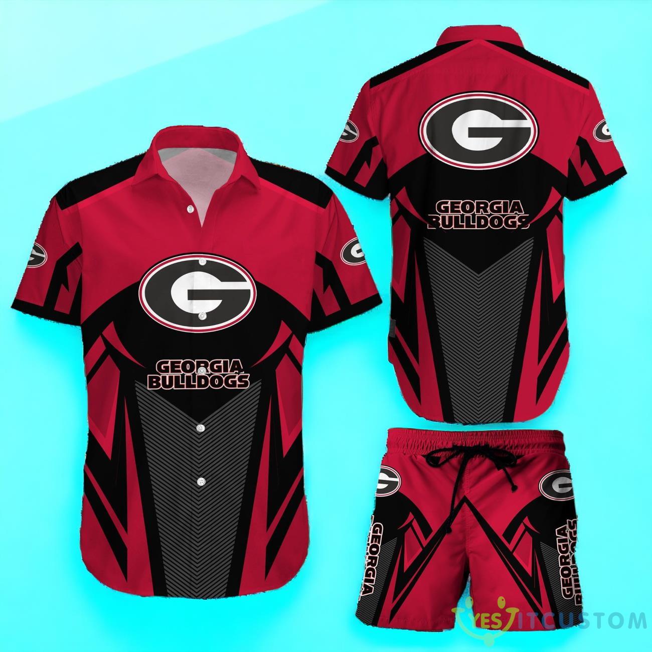Georgia Bulldogs NCAA Hawaiian Shirt And Short 2 Georgia Bulldogs NCAA Hawaiian Shirt And Short Product Photo 1