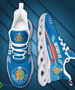 Getafe CF Logo Custom Name Pattern 3D Spors Shoes New For Fans Gift Chunky Sneakers - Getafe CF Logo Custom Name Pattern 3D Max Soul Sneaker Shoes_2