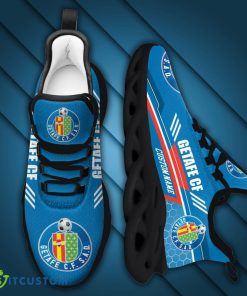 Getafe CF Logo Pattern Custom Name 3D Spors Shoes New For Fans Gift Chunky Sneakers In Blue - Getafe CF Logo Pattern Custom Name 3D Max Soul Sneaker Shoes In Blue_4