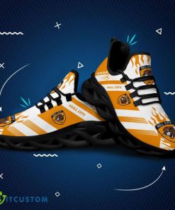Hull City AFC Logo Fire Pattern Custom Name 3D Spors Shoes New For Fans Gift Chunky Sneakers - Hull City AFC Logo Fire Pattern Custom Name 3D Max Soul Sneaker Shoes_2