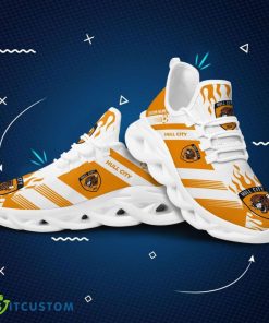 Hull City AFC Logo Fire Pattern Custom Name 3D Spors Shoes New For Fans Gift Chunky Sneakers - Hull City AFC Logo Fire Pattern Custom Name 3D Max Soul Sneaker Shoes_1