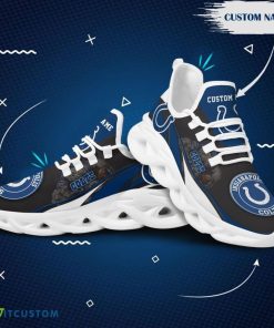 Indianapolis Colts Mascot Custom Name Max Soul Sneakers For Men - Indianapolis Colts Mascot Max Soul Sneakers Running Sports Shoes_2