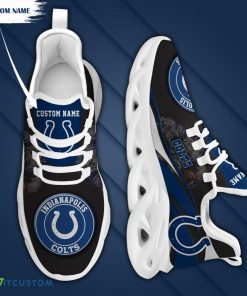Indianapolis Colts Mascot Custom Name Max Soul Sneakers For Men - Indianapolis Colts Mascot Max Soul Sneakers Running Sports Shoes_4
