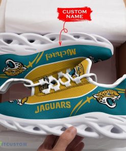 Jacksonville Jaguars Custom Name Max Soul Sneakers For Men Women - Jacksonville Jaguars Max Soul Sneakers Running Sports Shoes_4