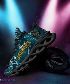 Jacksonville Jaguars Custom Name Tie Dye Max Soul Sneaker Shoes For Fans - Jacksonville Jaguars Tie Dye Max Soul Sneaker Shoes_5