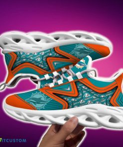 Miami Dolphins Black And White Explore Sports Sneakers Ideas For Men And Women Gift Max Soul Shoes - Miami Dolphins Black And White Clunky Shoes For Fans This Season_2