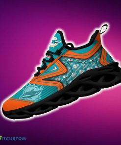 Miami Dolphins Black And White Explore Sports Sneakers Ideas For Men And Women Gift Max Soul Shoes - Miami Dolphins Black And White Clunky Shoes For Fans This Season_3