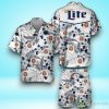 Miller Lite Hawaiian Shirt & Short For Men And Women Product Photo 1