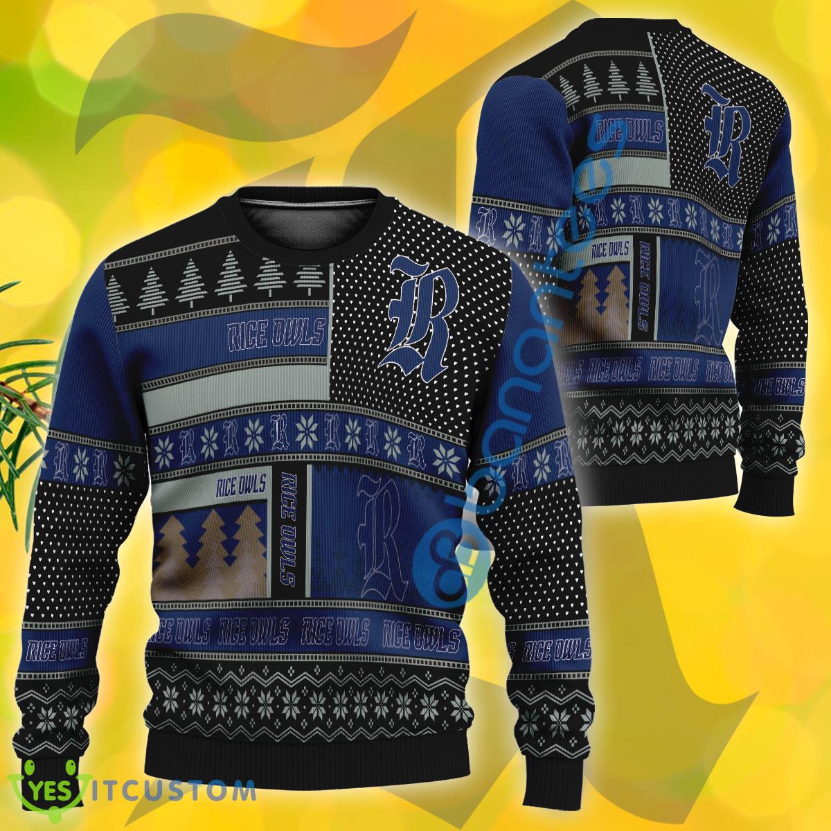 NCAA Rice Owls Slogan Style Ugly Christmas 3D Sweater Holidays Gift 3 NCAA Rice Owls Slogan Style Ugly Christmas 3D Sweater Holidays Gift - NCAA Rice Owls Slogan Style Ugly Christmas 3D Sweater Holidays Gift