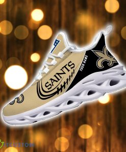 New Orleans Saints Custom Name Max Soul Shoes Sneakers For Big Fans Product Photo 3