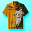 New York Yankees MLB Babe Ruth Hawaiian Graphic Print Short Sleeve Hawaiian Shirt Product Photo 1