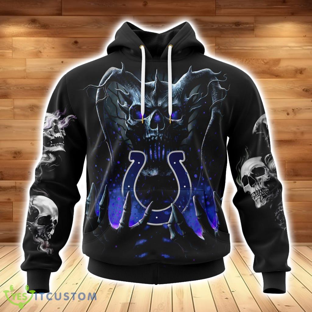 Nfl Indianapolis Colts Special Skull Art Hoodie 3D All Over Print 2 Nfl Indianapolis Colts Special Skull Art Hoodie 3D All Over Print Product Photo 1