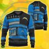 NFL Los Angeles Chargers Slogan Design Ugly Christmas Sweater AOP Gift For Fans - NFL Los Angeles Chargers Slogan Design Ugly Christmas Sweater AOP Gift For Fans