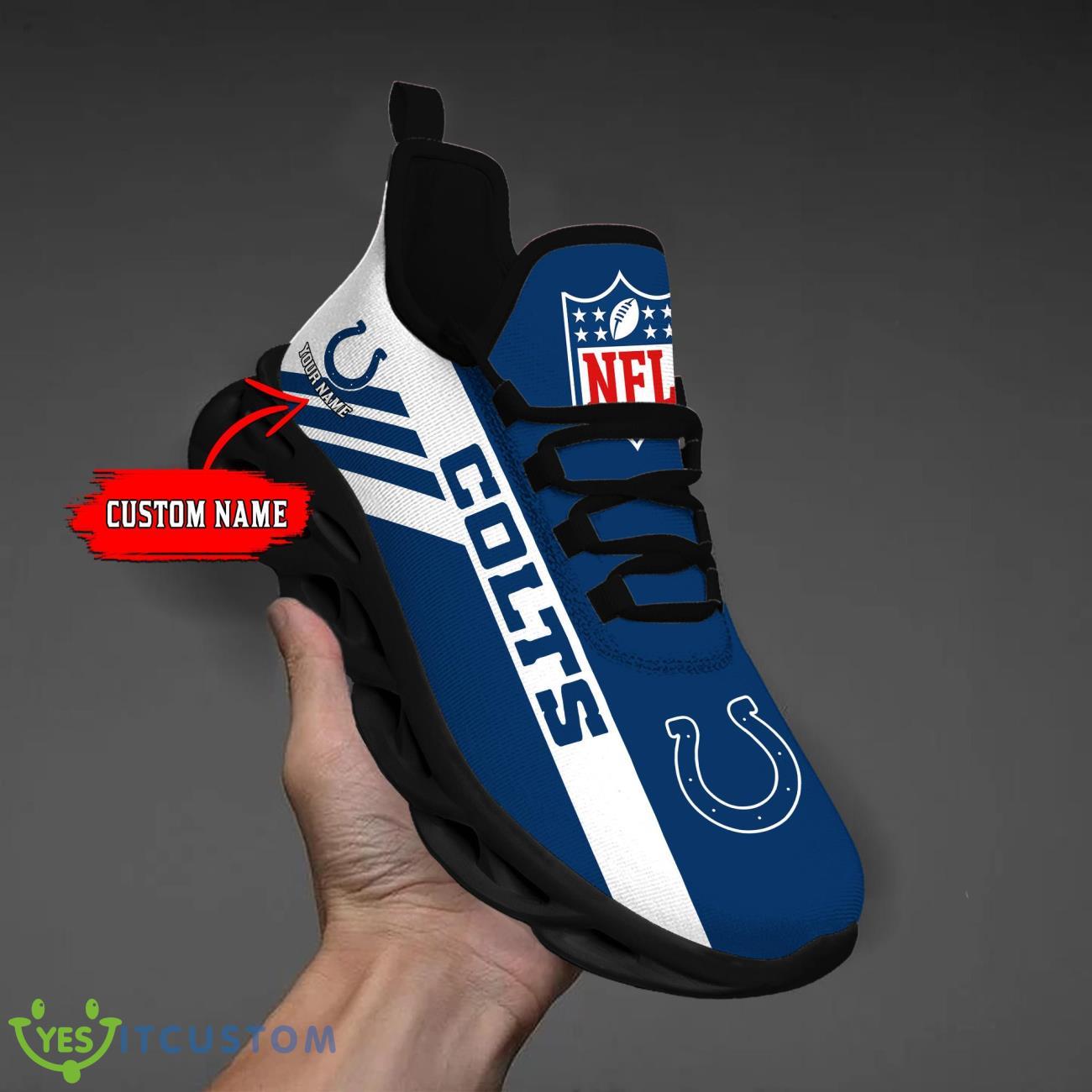 Personalized Name Indianapolis Colts Custom Sneakers Max Soul Shoes 2 Personalized Name Indianapolis Colts Custom Sneakers Max Soul Shoes Product Photo 2