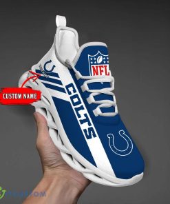 Personalized Name Indianapolis Colts Custom Sneakers Max Soul Shoes Product Photo 1