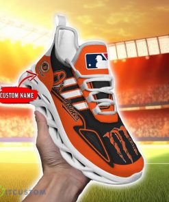 Personalized Name Sneakers Baltimore Orioles Max Soul Shoes Ultra Sneakers For Fans Product Photo 1