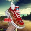 San Francisco 49ers Custom Name Striped Design Max Soul Shoes Running Sport Shoes Product Photo 1