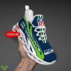 Seattle Seahawks Personalized Name Max Soul Shoes New Design For NFL Fans Product Photo 1