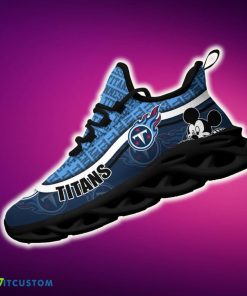 Tennessee Titans Black And White Expressive Sports Sneakers Ideas For Men And Women Gift Max Soul Shoes - Tennessee Titans Black And White Clunky Sneakers For Fans This Season, Custom Sport Shoes_2