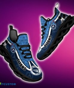Tennessee Titans Black And White Expressive Sports Sneakers Ideas For Men And Women Gift Max Soul Shoes - Tennessee Titans Black And White Clunky Sneakers For Fans This Season, Custom Sport Shoes_1