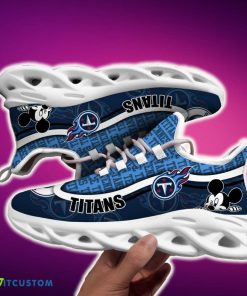 Tennessee Titans Black And White Expressive Sports Sneakers Ideas For Men And Women Gift Max Soul Shoes - Tennessee Titans Black And White Clunky Sneakers For Fans This Season, Custom Sport Shoes_6