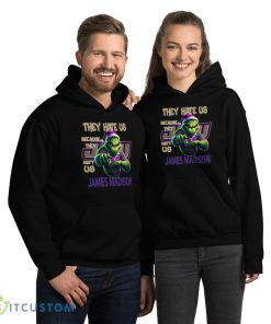 They Hate Us Because They Ain't Us James Madison Dukes Shirt Grinch 7 They Hate Us Because They Ain't Us James Madison Dukes Shirt Grinch - 18500 Unisex Heavy Blend Hooded Sweatshirt