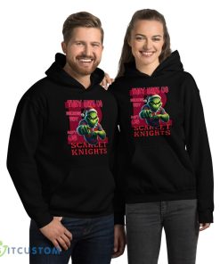 They Hate Us Because They Ain't Us Rutgers Scarlet Knights Shirt Grinch - 18500 Unisex Heavy Blend Hooded Sweatshirt