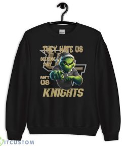 They Hate Us Because They Ain't Us UCF Knights Shirt Grinch - 18000 Unisex Heavy Blend Crewneck Sweatshirt