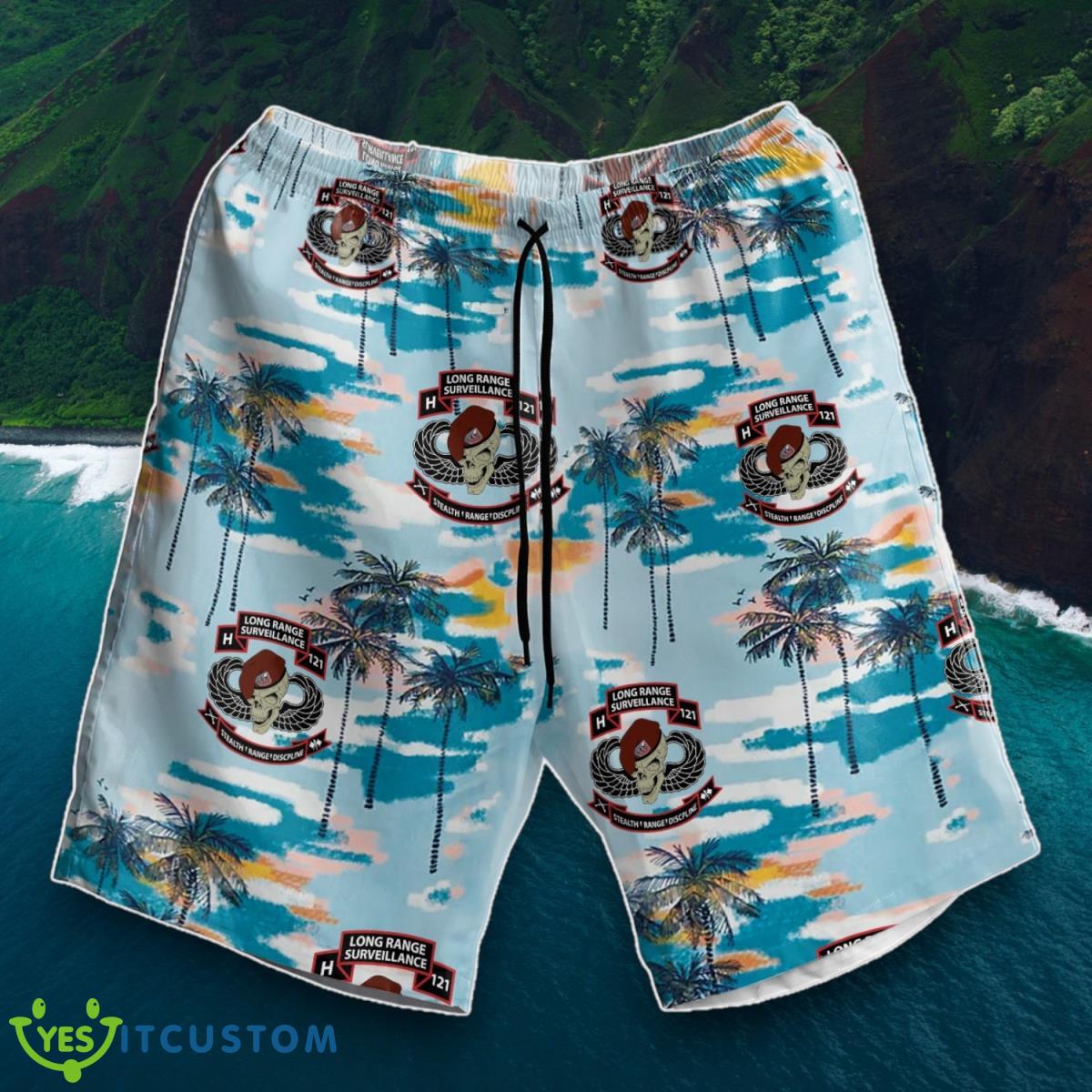 US Army Long Range Surveillance Hawaiian Short 2 US Army Long Range Surveillance Hawaiian Short Product Photo 1