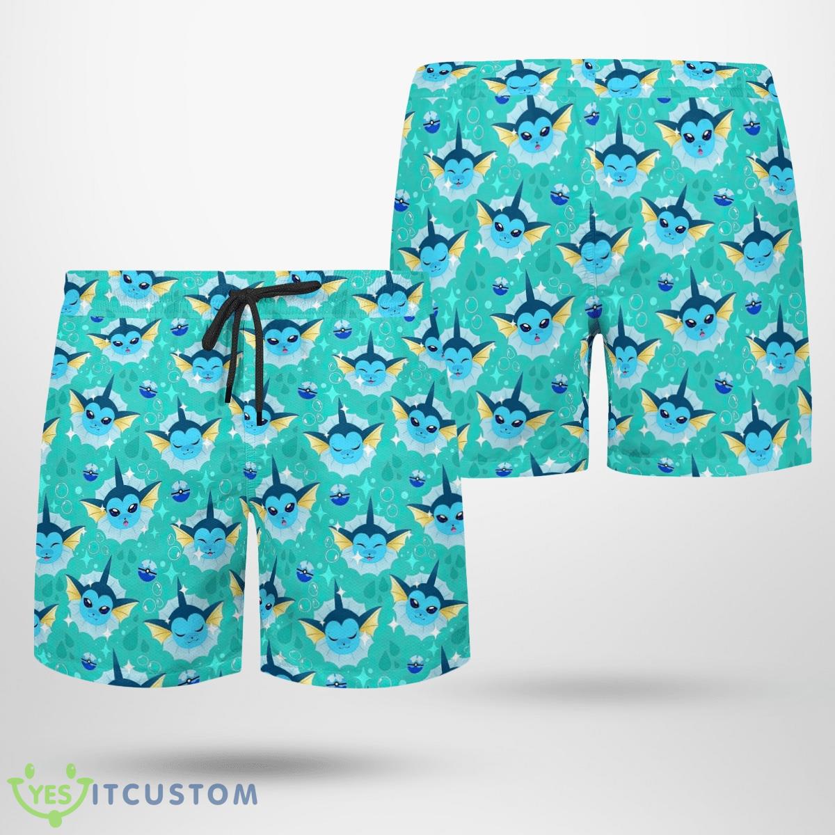 Vaporeon Pokemon Set Hawaiian Shirt And Short Gift For Fans 3 Vaporeon Pokemon Set Hawaiian Shirt And Short Gift For Fans - Vaporeon Pokemon Hawaiian Shirt_5