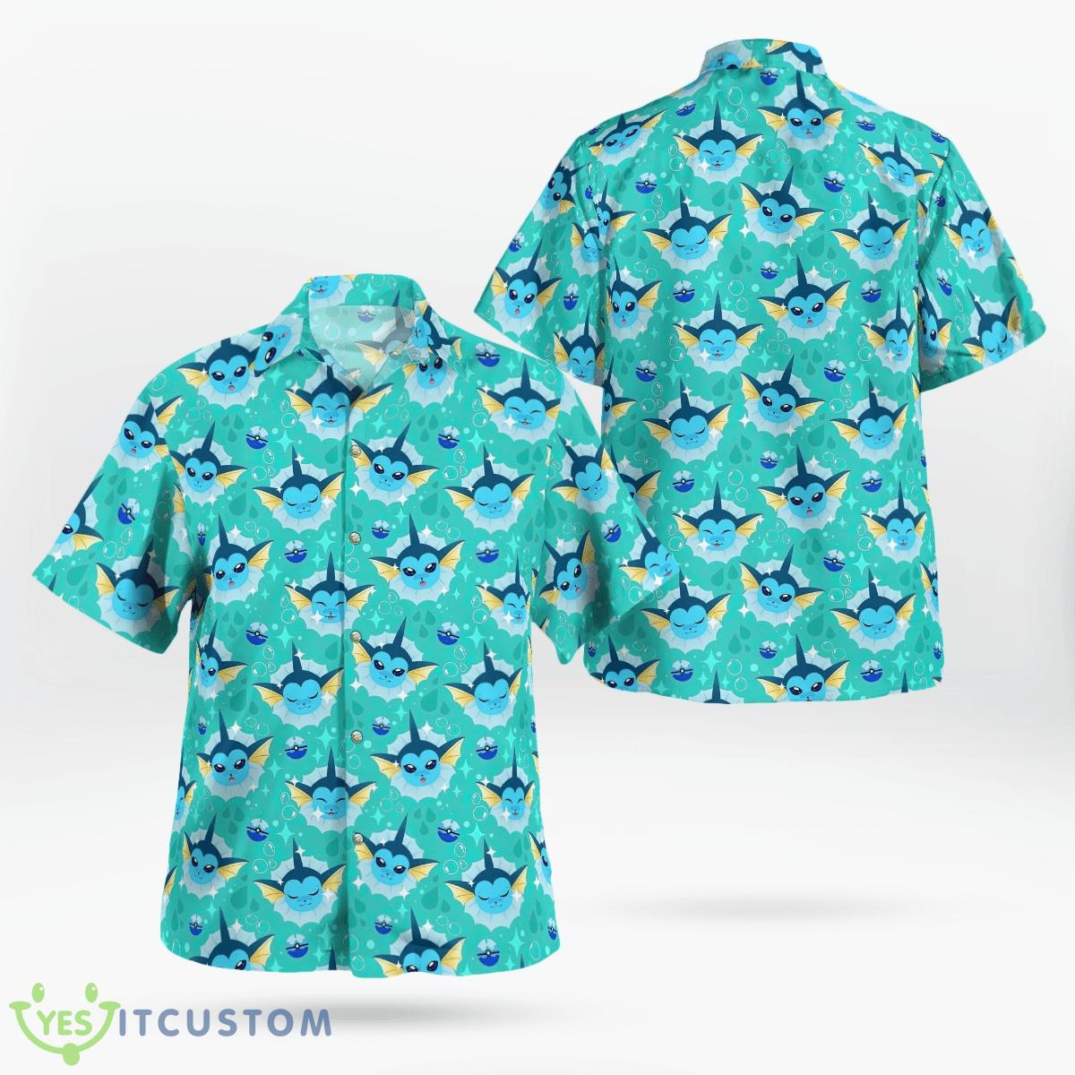 Vaporeon Pokemon Set Hawaiian Shirt And Short Gift For Fans 6 Vaporeon Pokemon Set Hawaiian Shirt And Short Gift For Fans - Vaporeon Pokemon Hawaiian Shirt_1