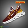 Washington Commanders Custom Name Kicks NFL Max Soul Shoes Product Photo 1