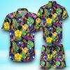 Yellow Hawaiian Shirt & Short For Men And Women Product Photo 1