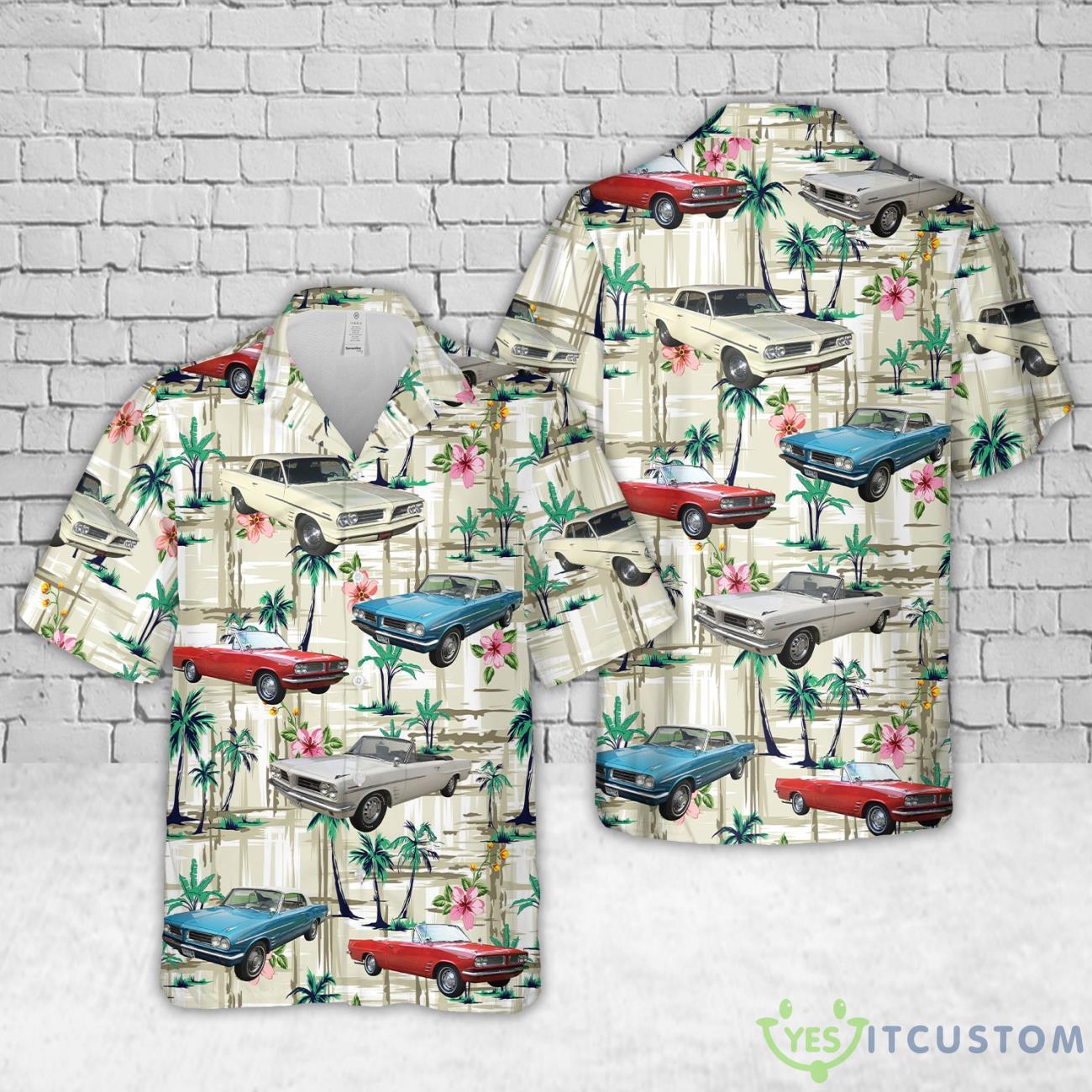 1963 Pontiac Tempest Hawaiian Shirt Hawaii Beach Shirt 2 1963 Pontiac Tempest Hawaiian Shirt Hawaii Beach Shirt Product Photo 1