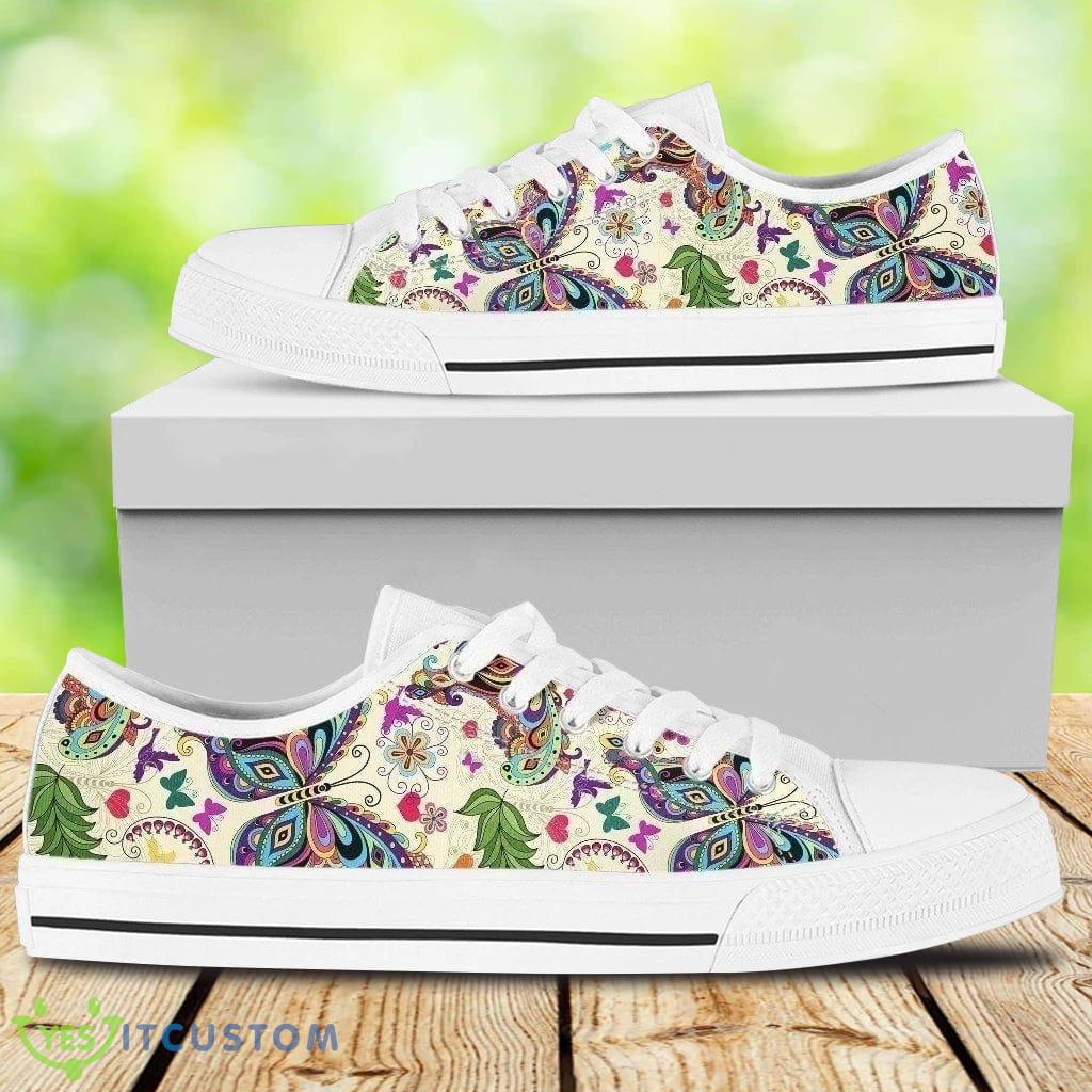 Butterfly Hippie Women Style Canvas Low Top Shoes 4 Butterfly Hippie Women Style Canvas Low Top Shoes Product Photo 1