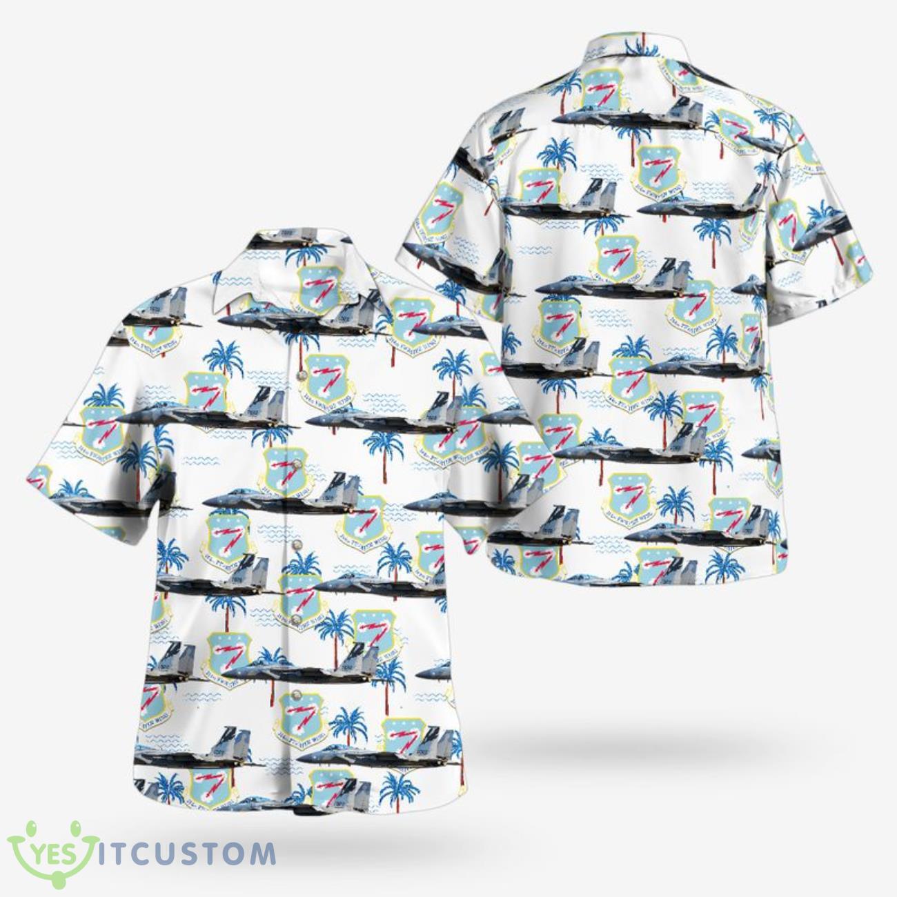 California Air National Guard 144th Fighter Wing F-15C Eagle 81-0022 Hawaiian Shirt 3D Short Sleeve Shirt 2 California Air National Guard 144th Fighter Wing F-15C Eagle 81-0022 Hawaiian Shirt 3D Short Sleeve Shirt Product Photo 1