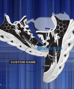 CFL Calgary Stampeders Hexagonal Pattern Chunky Sneaker Gift For Big Fans Max Soul Shoes Personalized - Personalized CFL Calgary Stampeders Hexagonal Pattern Max Soul Shoes Photo 1