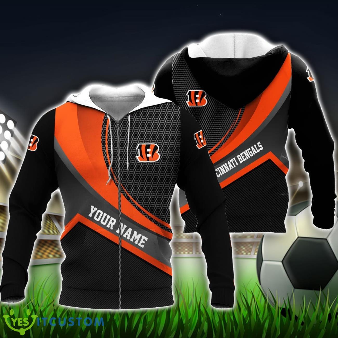Cincinnati Bengals Custom Name 3D Hoodie Unisex Sport Team Gift 4 Cincinnati Bengals Custom Name 3D Hoodie Unisex Sport Team Gift Product Photo 1