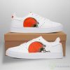Cleveland Browns One Line Pattern Skate Shoes For All Fans Product Photo 1