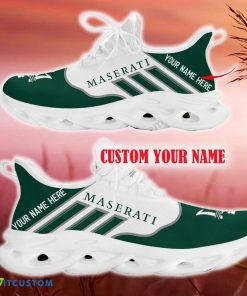 Custom Name Maserati Green Car Logo Max Soul Sneakers For Fans Team Running Shoes Gift Men And Women - Maserati Max Soul Shoes New Car_16